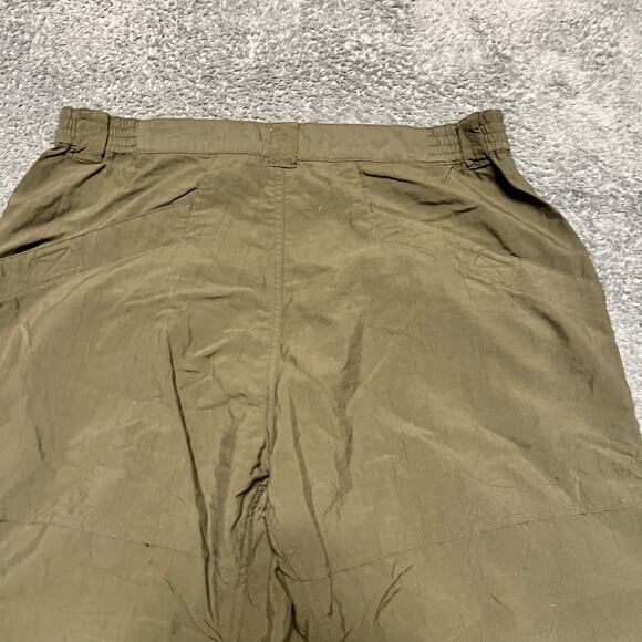 Columbia Pants Mens Large Convertible Zip Off Shorts Green Brown Nylon Hiking - Picture 3 of 13